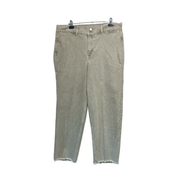 Banana Republic Denim - Banana Republic High Rise Wide Leg Crop Jeans Quartz Size 32